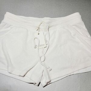 PJ Salvage White French Terry Shorts Medium